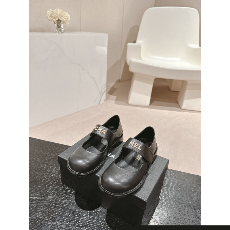 Ch*el leather shoes